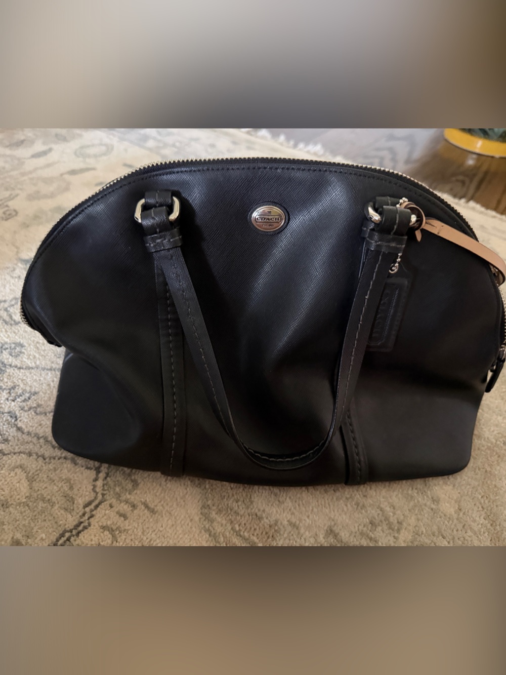 Coach Black Dome-Style Shoulder Tote
